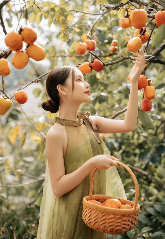 Gái trẻ đổ xô chụp ảnh 'sống ảo' giữa vườn hồng trĩu trịt quả